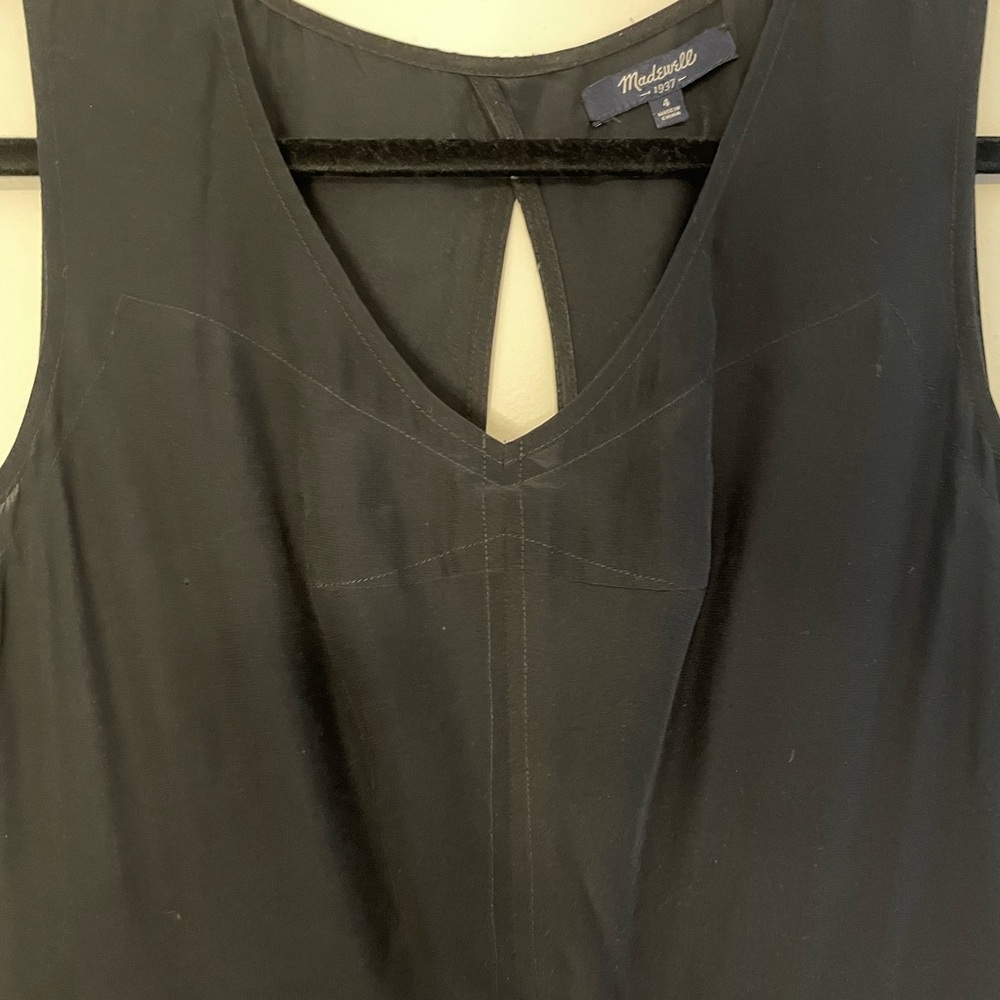 Madewell Black Cutout Dress